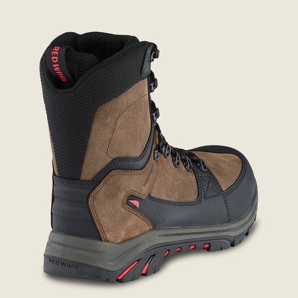 Red Wing Safety Boots Trades - 8-Inch Insulated Waterproof Toe - Brune/Svart - Herre 7539-LCPXM